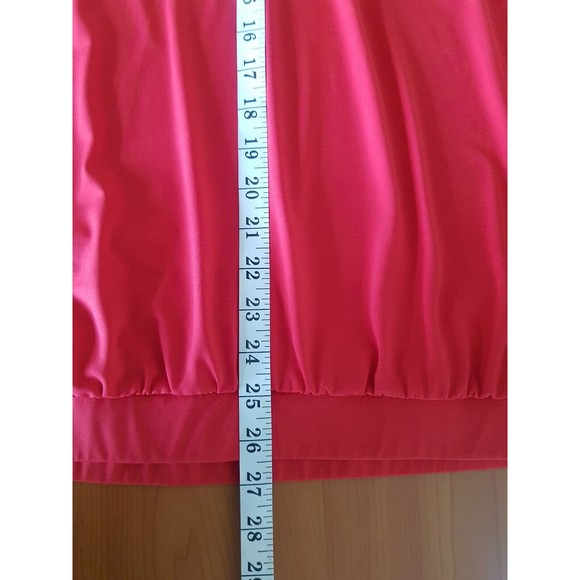 Lane Bryant Women's Blouse Plus Size 18-20 Red V-Neck Bell Sleeve Oiffice Wear - Picture 9 of 9